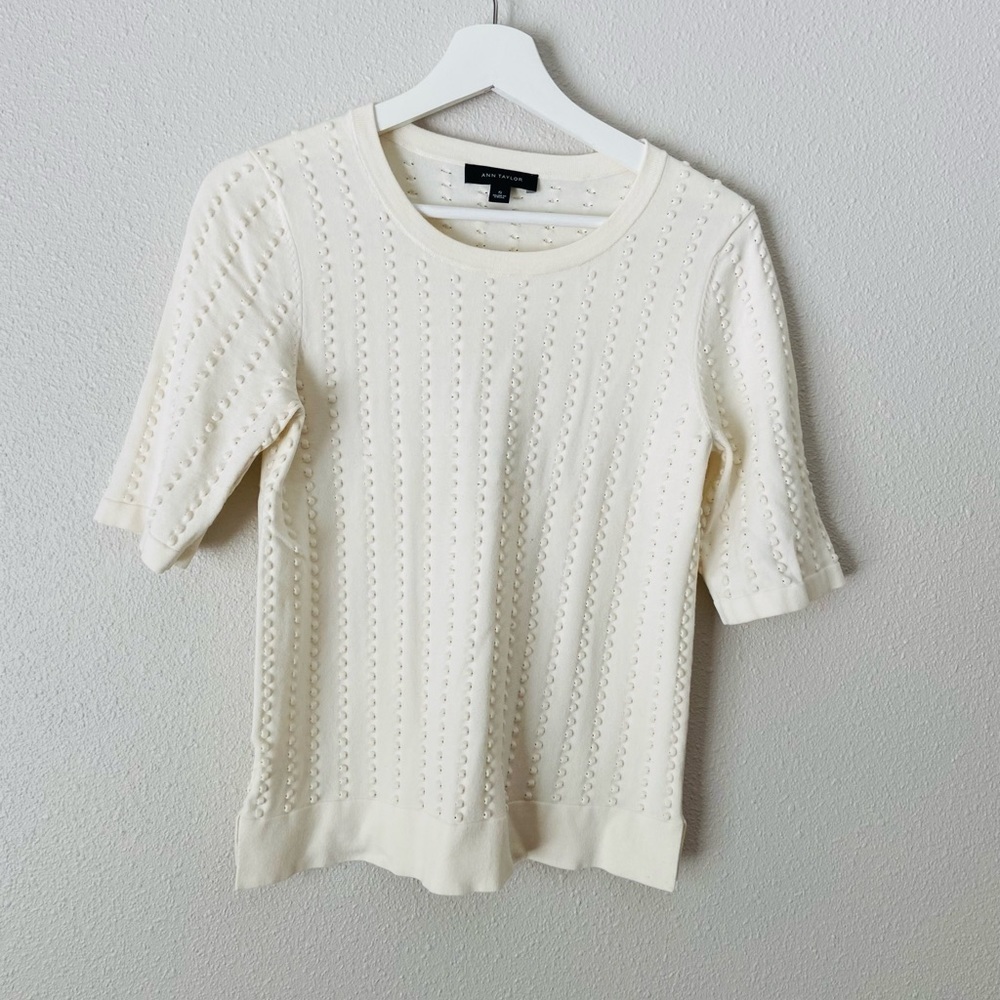 Ann Taylor Viscose Womens Shabby  Blouse Size Small